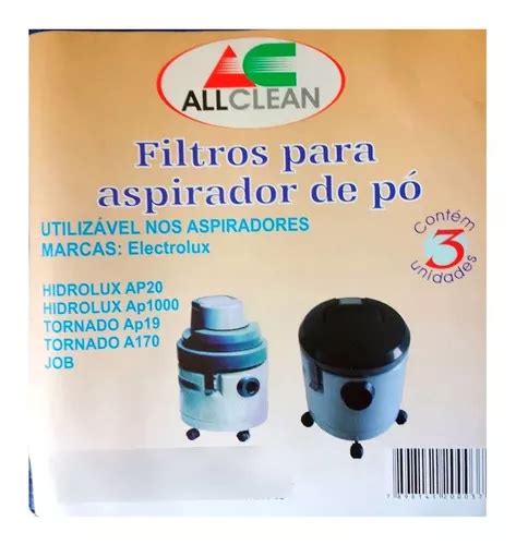 Sacos De Aspirador De P Electrolux Hidrolux Tornado Mercadolivre