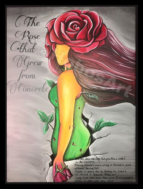 The Rose That Grew From Concrete Drawings