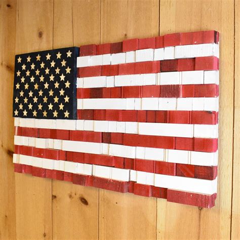 USA American Flag Wall Art Rustic American Flag American - Etsy