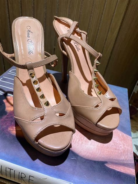 Sandália Meia Pata Nude Rasteira Feminina Ana Mello Usado