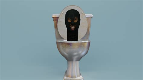 Skibidi Toilet Mask Toilet Man Cgtrader