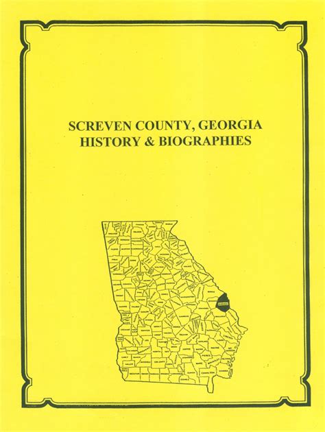 Screven County, Georgia History and Biographies - Southern Genealogy Books