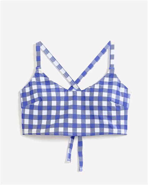 Haut De Bikini Longiligne Motif Vichy Penningtons