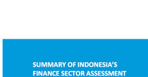 summary  indonesias finance sector assessment asian development bank