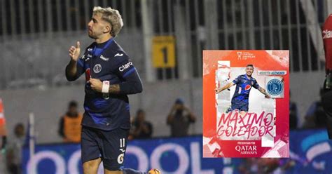 Agustín Auzmendi delantero de Motagua máximo goleador de la Copa