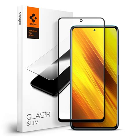 Poco X Nfc Tempered Glass Glas Tr Full Cover Pack Spigen