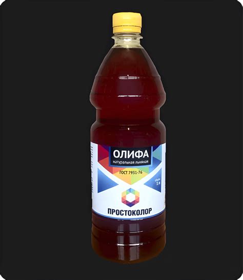 Олифа для дерева льняная натуральная ПРОСТОКОЛОР: