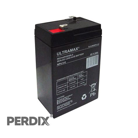 Ultramax Np4 6 5 6v 4 5ah 20hr Sealed Lead Acid Rechargeable Battery — Perdix Wildlife Supplies