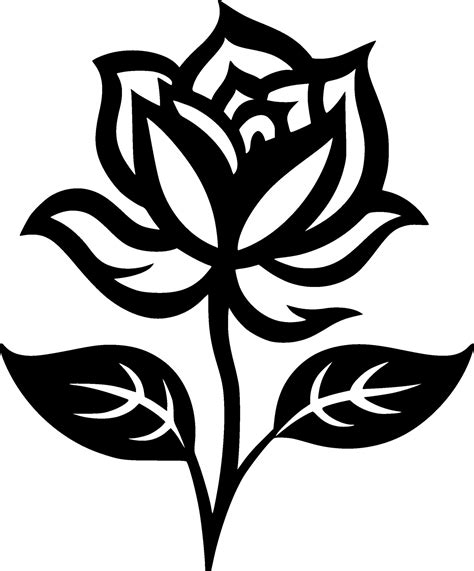 Flower, Black and White Vector illustration 27227741 Vector Art at Vecteezy