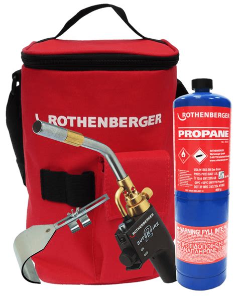 Rothenberger Super Fire Brazing Blow Torch Pro Mapp Gas PSD