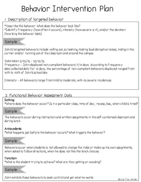 The Bender Bunch: Creating a Behavior Intervention Plan (BIP)