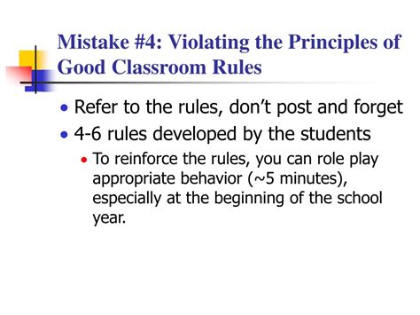 Ppt Classroom Behavior Management A Dozen Common Mistakes And What