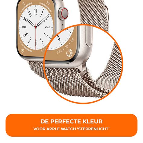 Apple Watch Milanese Band Sterrenlicht Smartwatchbanden Nl