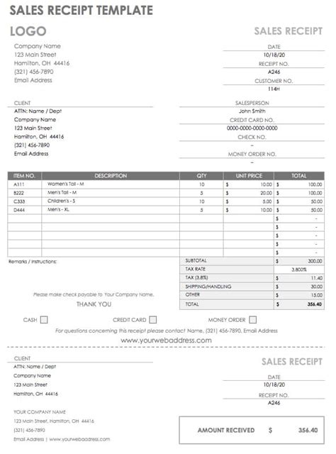 12 Free Payment Templates Smartsheet