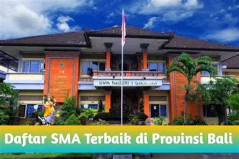 RANKING PERTAMA ADA DI KOTA DENPASAR INILAH DAFTAR 10 SMA TERBAIK DI