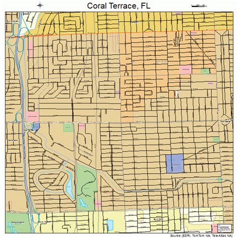 Coral Terrace Florida Street Map 1214412