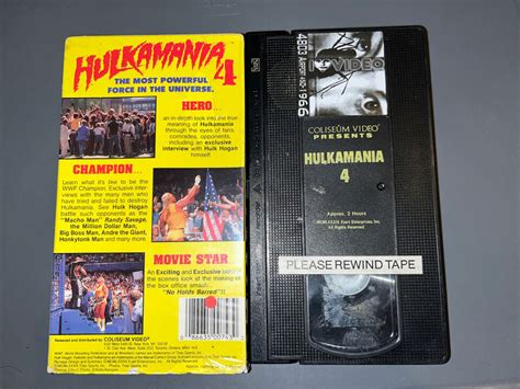 Hulkamania Vhs Coliseum Video Wwf Hulk Hogan Macho Man