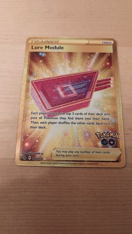 Lure Module Gold Pokemon Go Secret Rare Kaufen Auf Ricardo