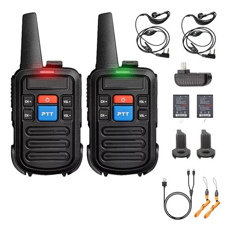 2 Radios Walkie Talkie Usb Recargable 99 Canales Mini 5km Eo Safe