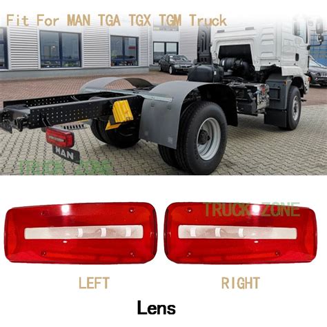 Pcs V Truck Led Tail Lamp Lens For Man Tga Tgx Truck Led Tail Lamp