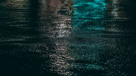 asphalt, wet, dark, blur, 4k HD Wallpaper