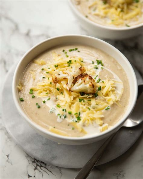 Creamy Roasted Cauliflower Soup Don T Go Bacon My Heart