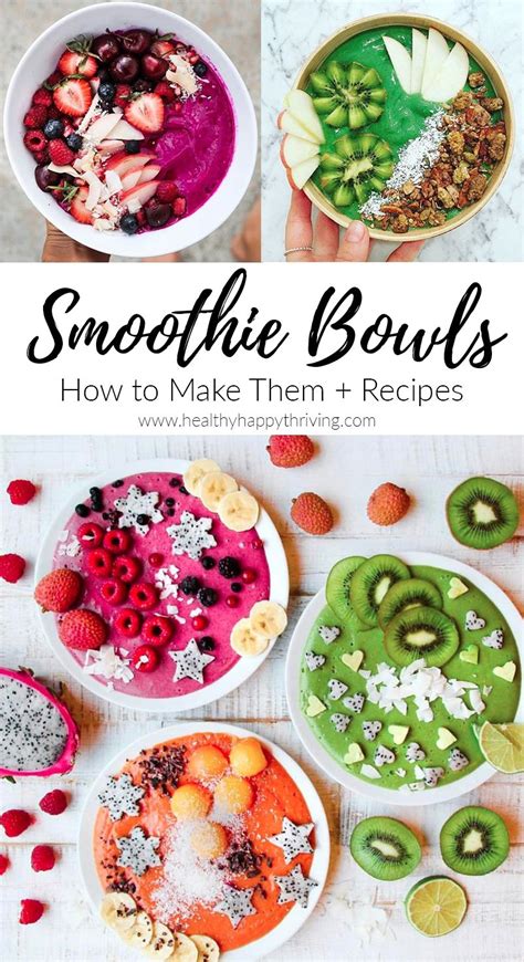 Smoothie Bowl Recipe Healthy Healthy Breakfast Smoothies Fruit Smoothies Healthy Snacks