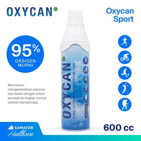 Jual Samator Oxycan Sport 600 Cc Kaleng Tabung Oksigen Portable Gas Oxy