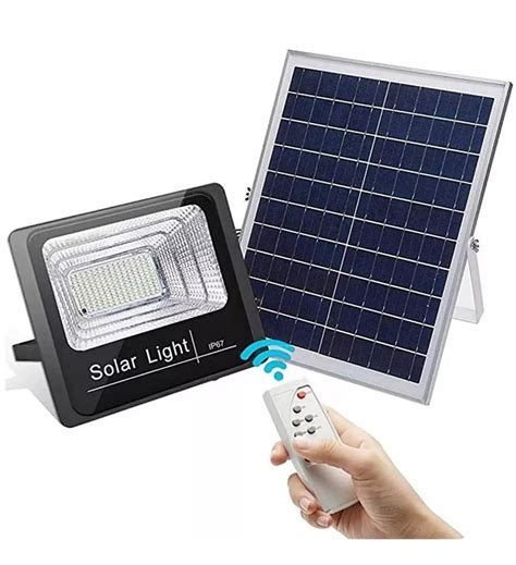 Ripley Lampara Foco Solar Led W Panel Solar Control Remoto