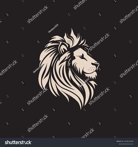 Lion Head Side View Line Art Stock Vector (Royalty Free) 2284192909 | Shutterstock