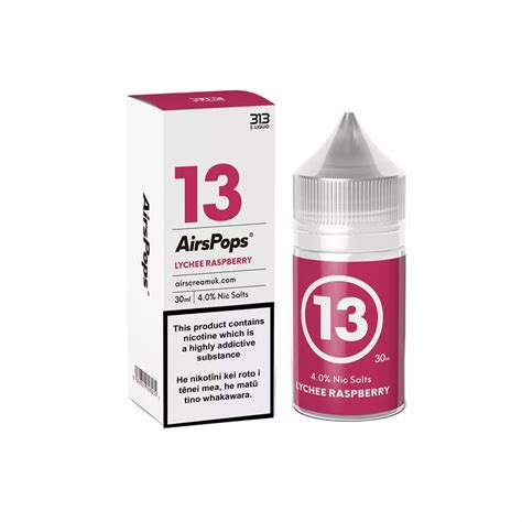 Airscream 313 E Liquid No 13 Lychee Raspberry Rogue Wave Vapour