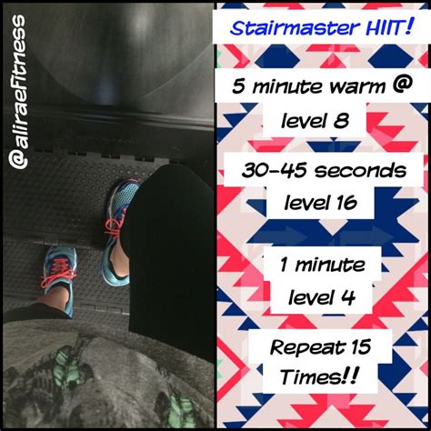 stairmaster HIIT workout cardio | Stair climber workout, Stair stepper ...