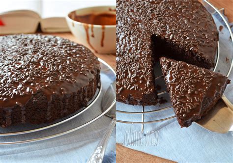 Bolo De Chocolate Sem Ovos E Lactose Caramelo E Sal