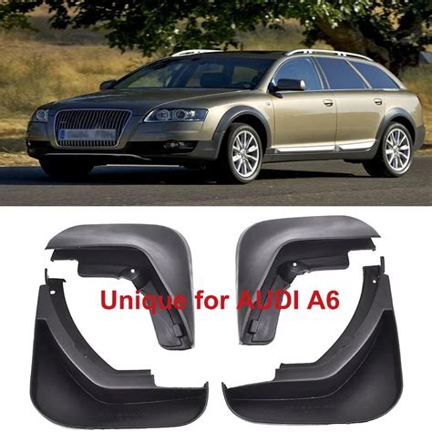 AUDEW Car Front Rear Mud Flaps Unique For AUDI A6 C6 2006 2007 2008