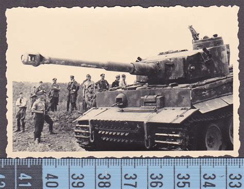 Super Foto 2 WK Panzersoldaten Mit Panzer Tank Postimages