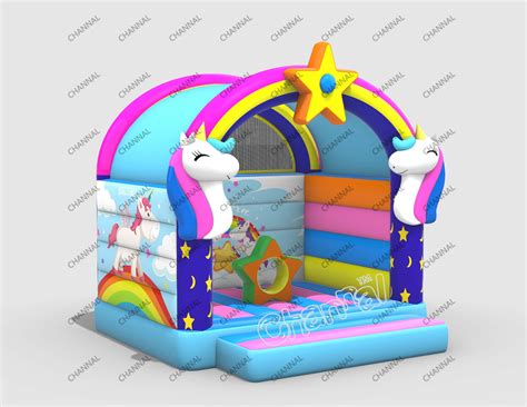 Inflatable Jumping Castles Bounce House Commercial With Slide Combo