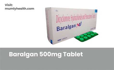 Baralgan 500mg Tablet Price Uses Side Effects