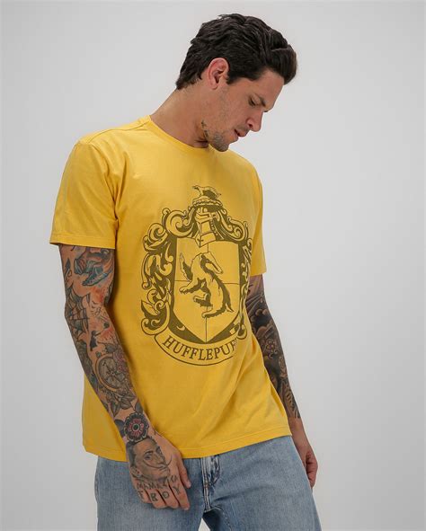 Camiseta Masculina Hufflepuff Harry Potter Amarela Warner Bros