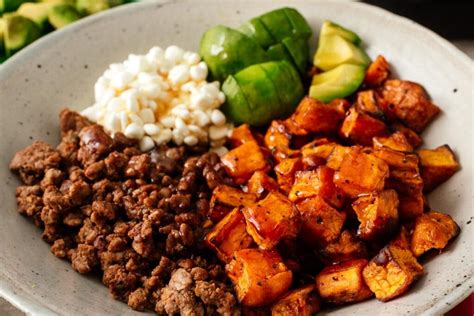 Tiktok Hot Honey Cottage Cheese Sweet Potato Beef Bowl I Am A Food Blog