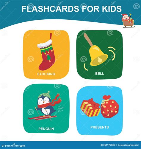 Christmas Flashcards For Toddlers Introducing Christmas Items To