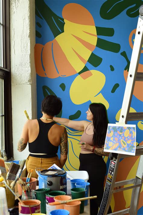 july  studio mural painting workshop hom sweet hom