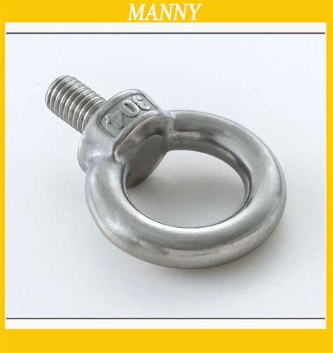 10pcs 304 Stainless Steel Ring Hook Screw Bolts Lifting Ring Bolts Circle Screw Free Shipping-in ...