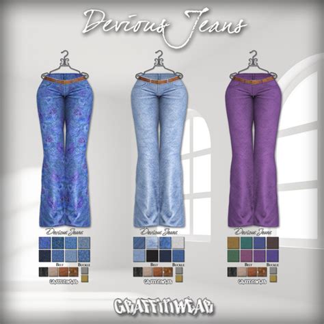 Second Life Marketplace Graffitiwear Devious Jeans Fatpack