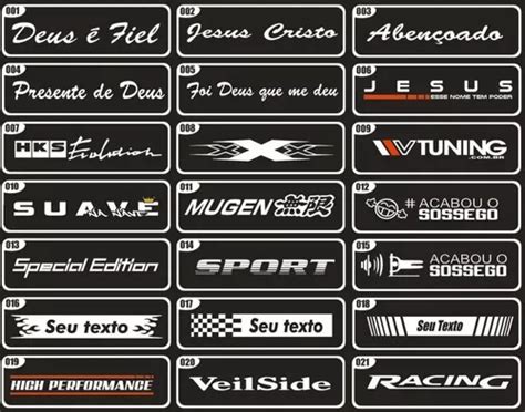 Faixa De Para Brisa Adesivo Tuning Personalizado Sport Decal