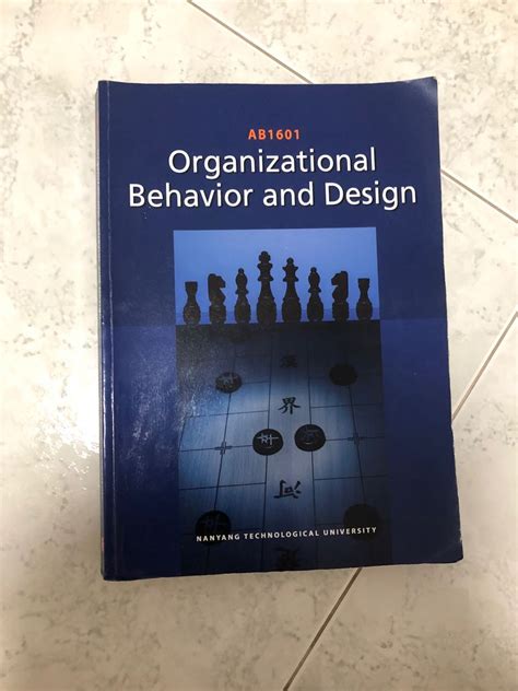 Organisational Behavior And Design Textbook AB1601 Hobbies Toys