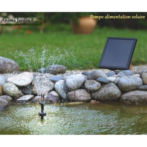 Pompe à Eau Solaire Pour Petit Bassin Jets Deau Avec Leds Panneau