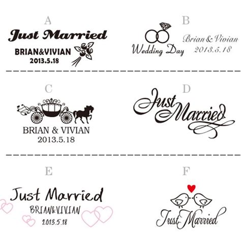 Just Married Wedding Vinyl Decal Stickers Wedding Banner Car Sticker