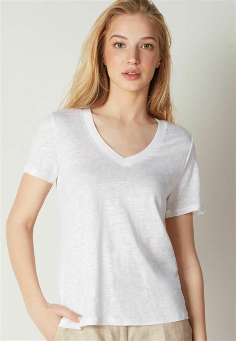 Falconeri T Shirts Basic White Hvid Zalando Dk