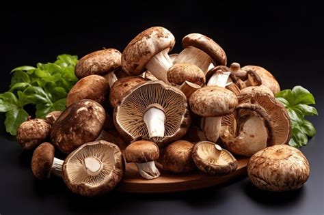 Premium Photo Fresh Porcini Mushrooms