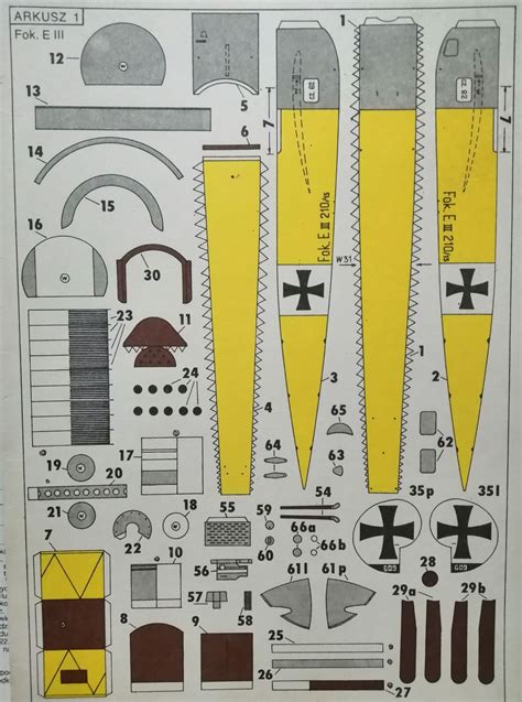 Model Kartonowy Fokker E Iii I Sopwith Pup Ma Y Modelarz Szubin